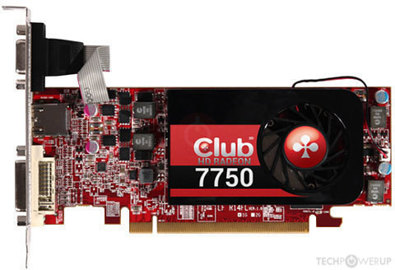 Club 3D HD 7750 Low Profile Image