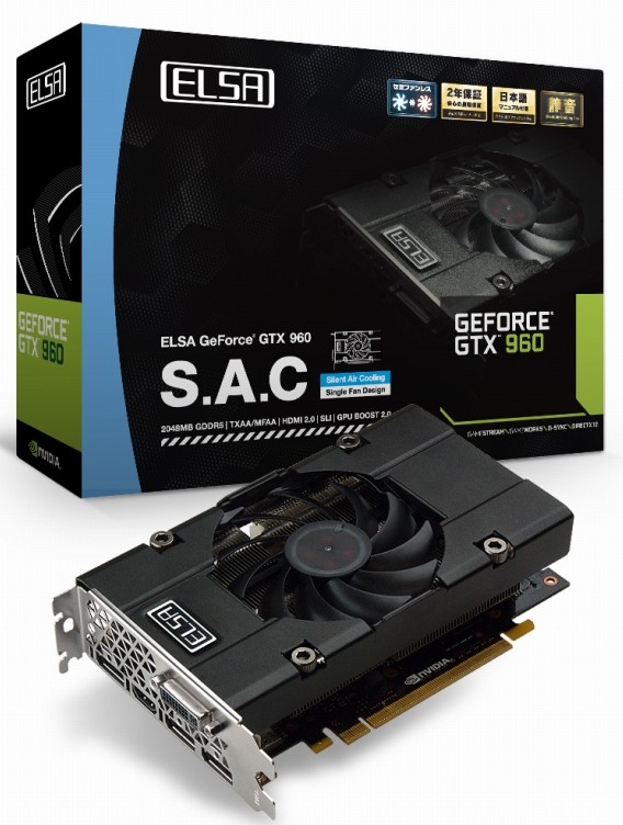 ELSA Announces GeForce GTX 960 SAC Graphics Card | TechPowerUp