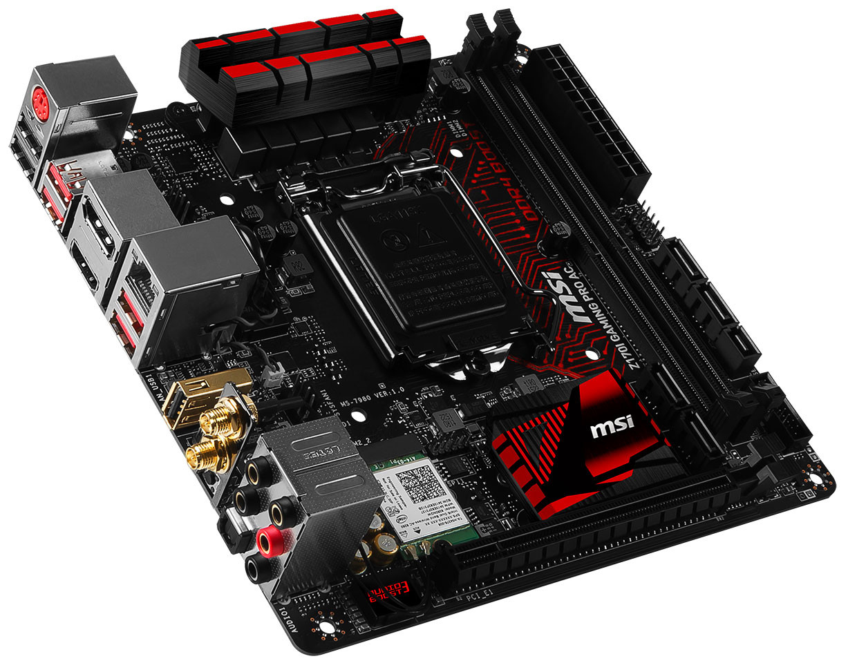 MSI Launches the Z170I Gaming Pro AC Mini-ITX Motherboard | techPowerUp
