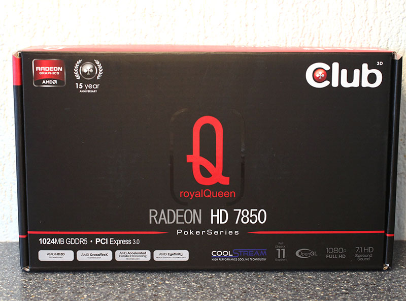 Обзор и тест Club 3D Radeon HD 7850 royalQueen