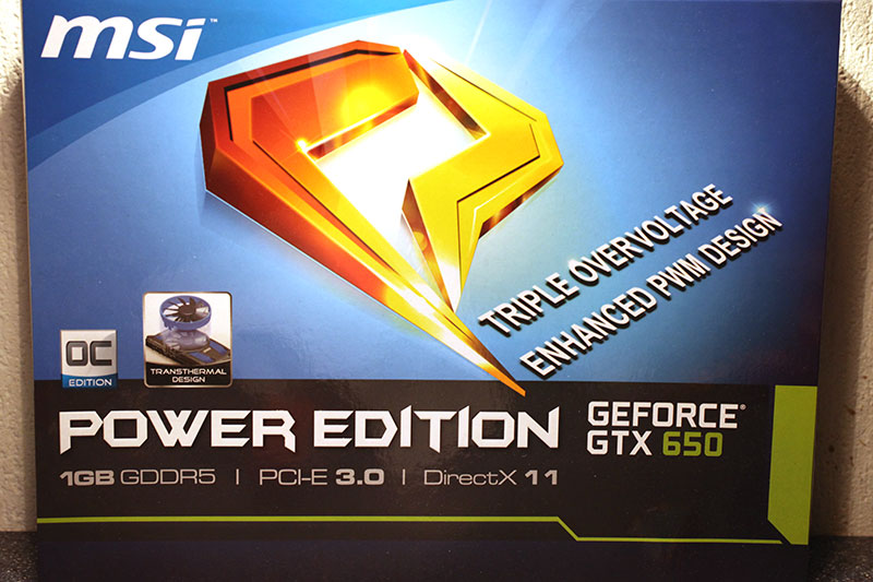 Обзор и тест MSI GeForce GTX 650 Power Edition OC