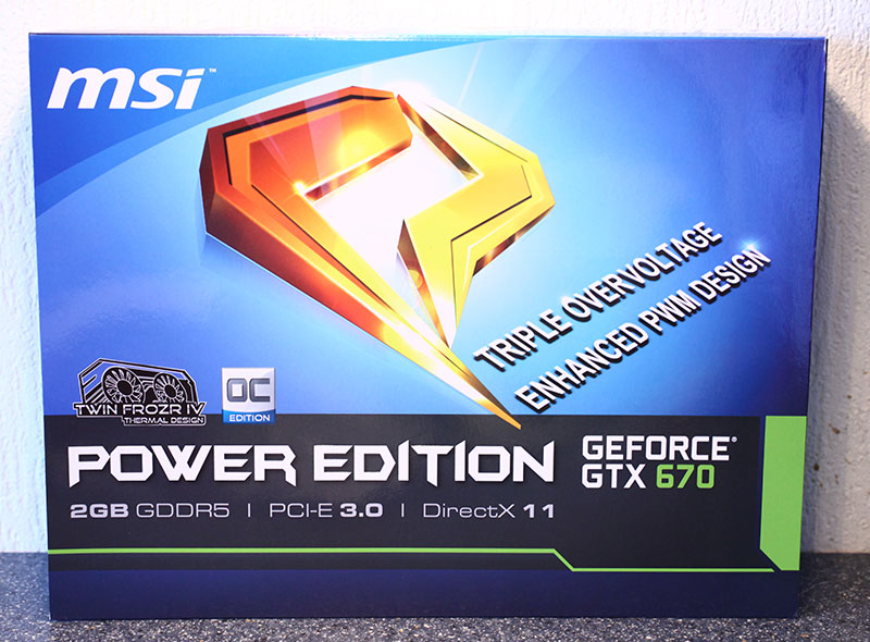 Обзор и тест MSI GeForce GTX 670 Power Edition OC