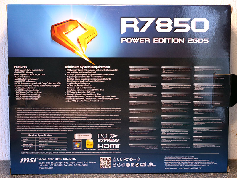 Обзор и тест MSI Radeon HD 7850 Power Edition
