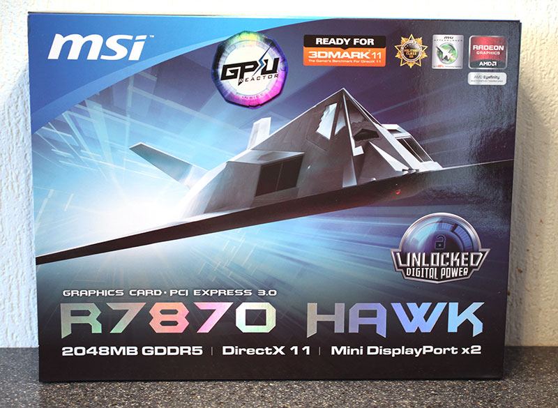 Обзор и тестирование видеокарты MSI Radeon HD 7870 HAWK