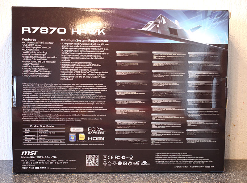 Обзор и тестирование видеокарты MSI Radeon HD 7870 HAWK