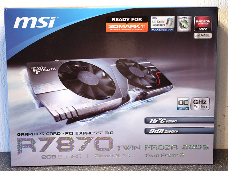 Обзор и тестирование видеокарты MSI Radeon HD 7870 Twin Frozr III OC