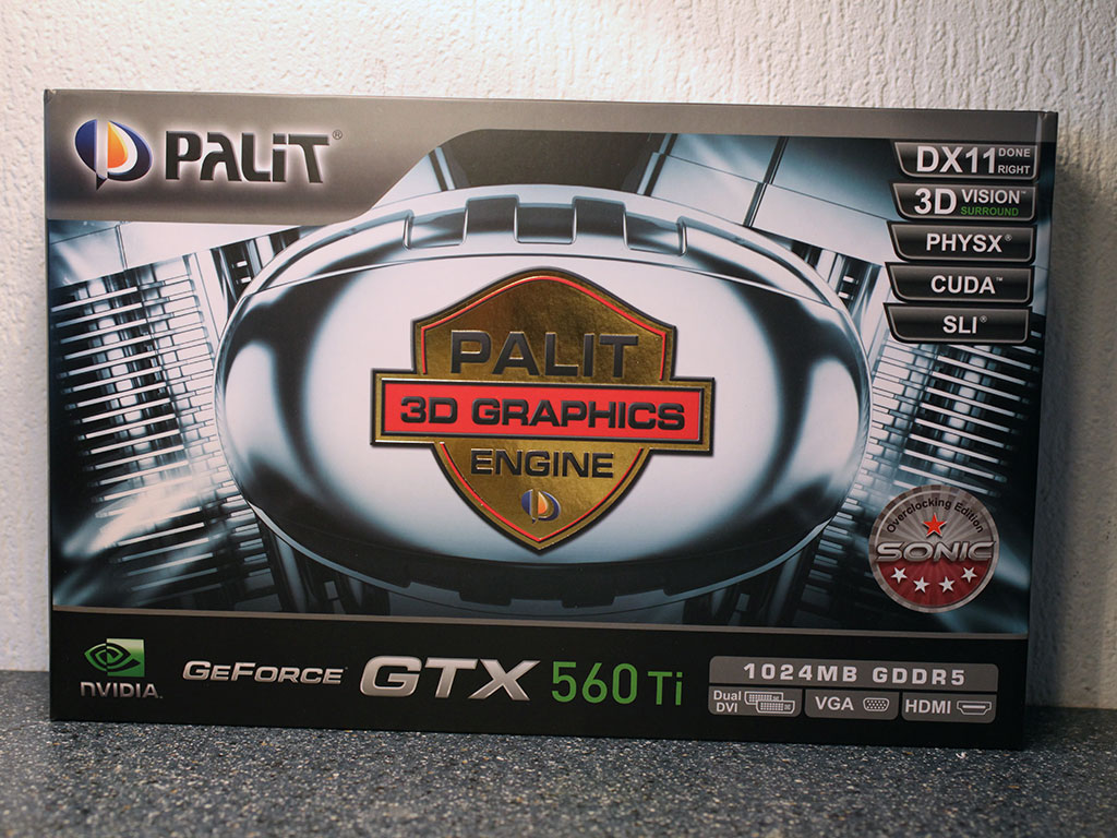 Обзор видеокарты Palit GeForce GTX 560 Ti Sonic