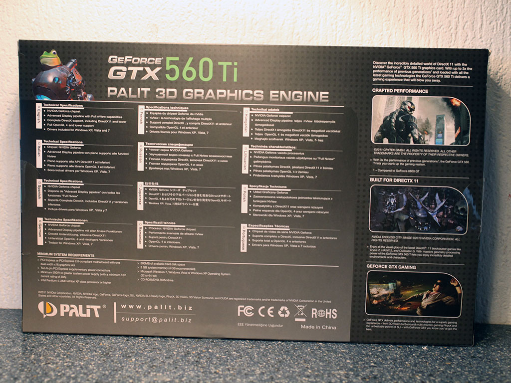 Обзор видеокарты Palit GeForce GTX 560 Ti Sonic