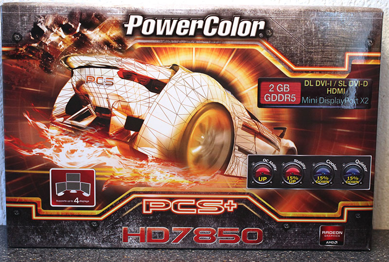 Обзор и тест PowerColor Radeon HD 7850 PCS+
