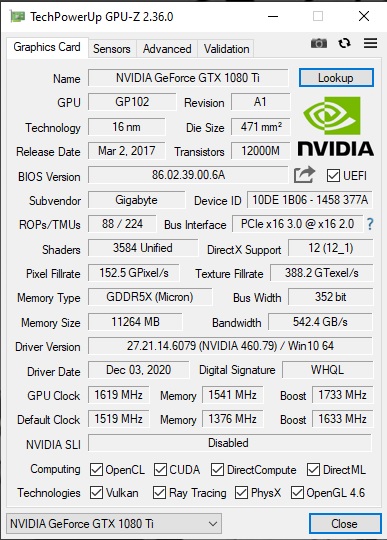 Annoying basic question about GTX 1080 ti GPU power supply - Windows  Hardware - McNeel Forum