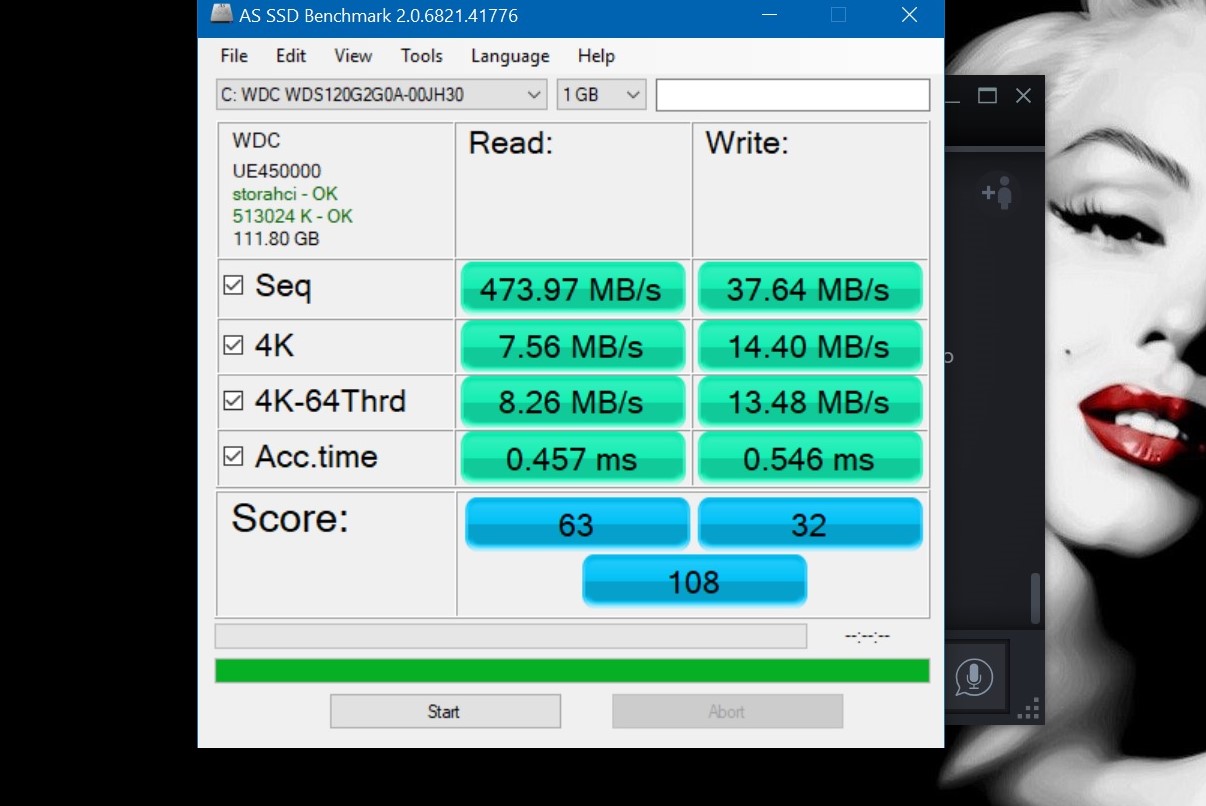Evil Voting Billy Brand new 120gb WD Green SSD slow asf! | TechPowerUp Forums