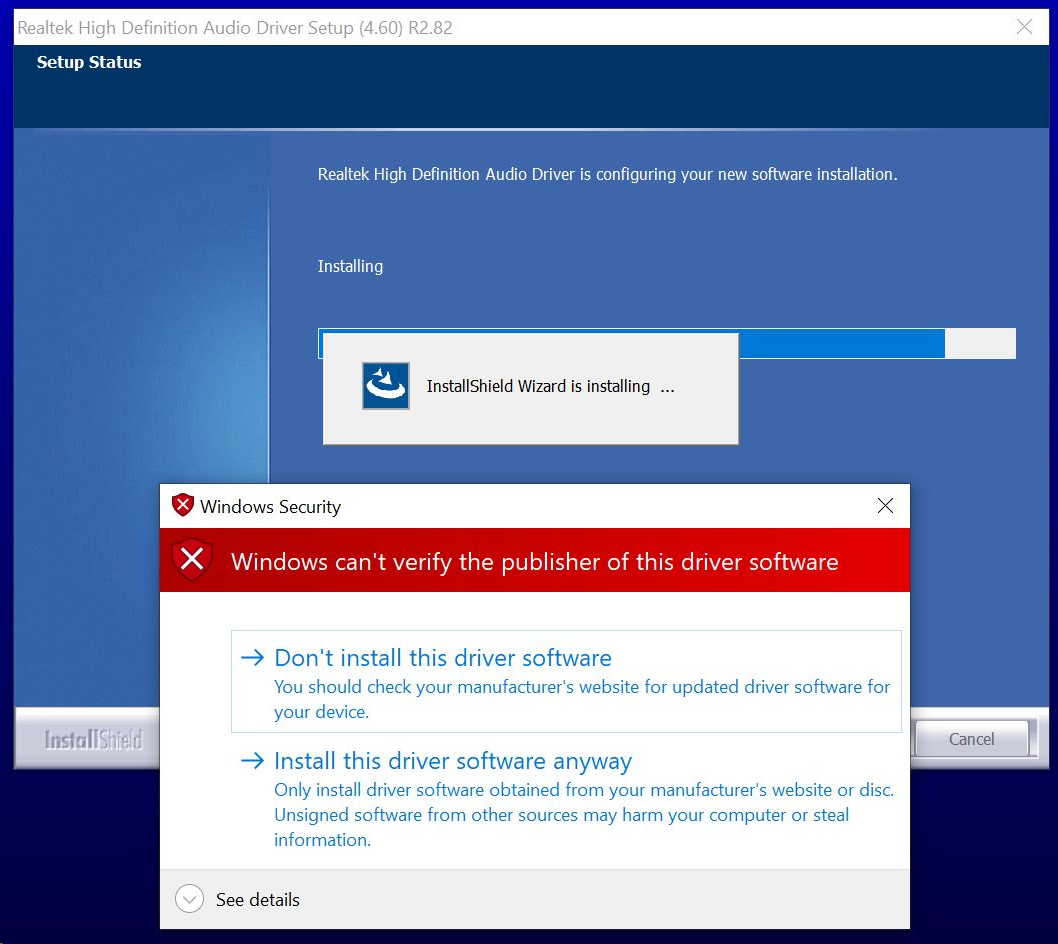 Windows Cant Verify The Publisher Of This Driver Software Win 7