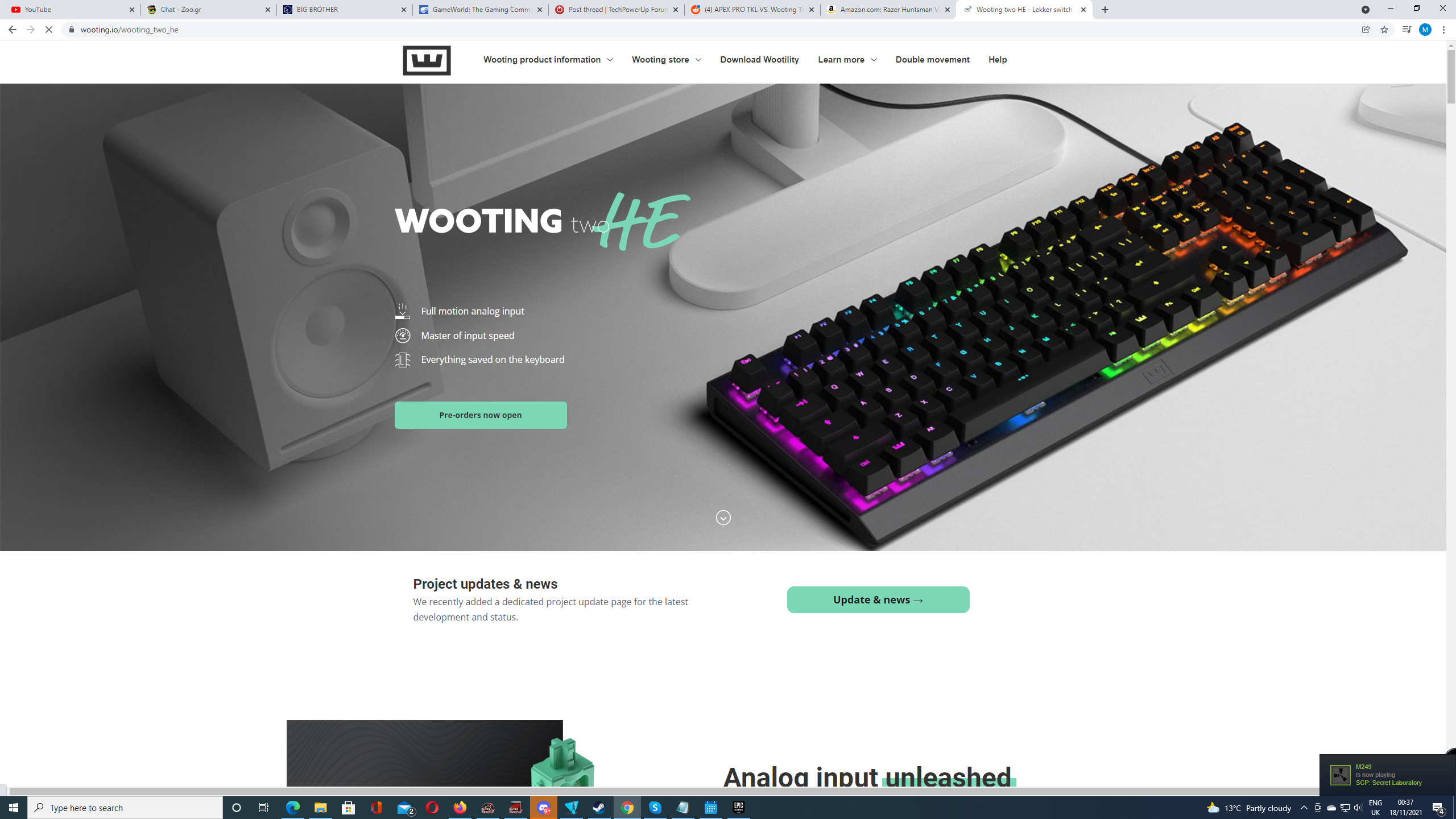 Mickey: APEX PRO  and Razer Huntsman V2 Analog    VS. Wooting Two HE  which to  buy  from... [​IMG]