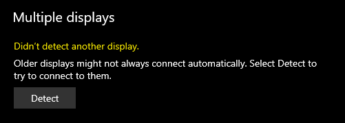 Mickey: Customize your display is not showing in System > Display [​IMG]