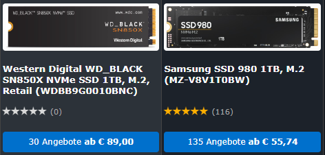 SAMSUNG - Disque SSD Interne 1To M.2 NVMe 980 MZ-V8V1T0B…