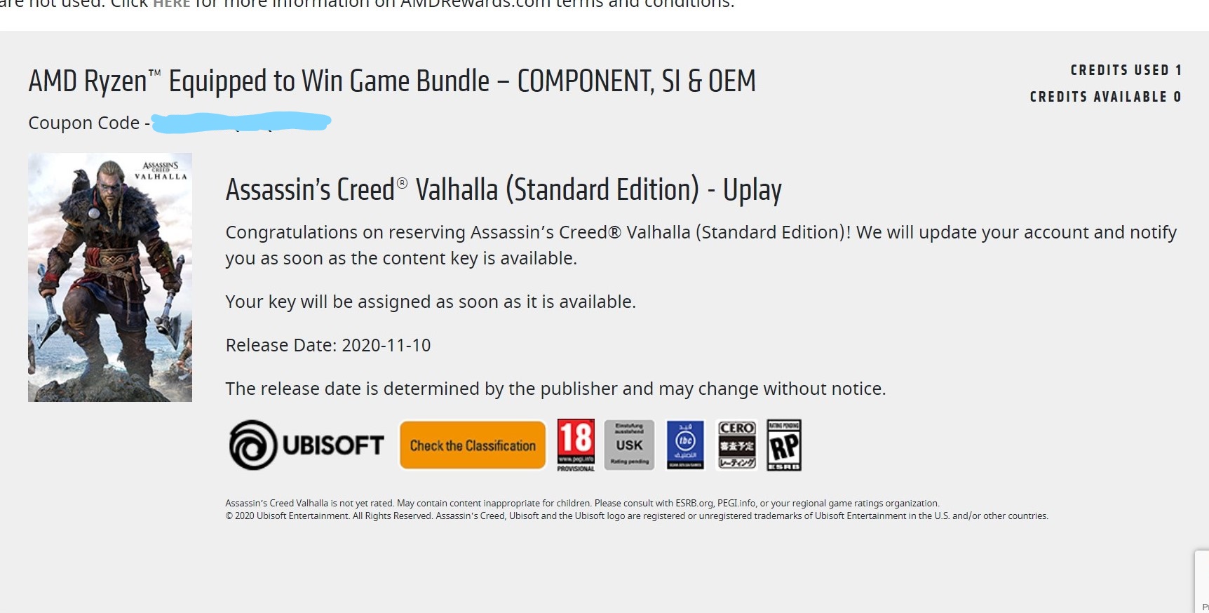 Assassin's Creed Valhalla System Requirements