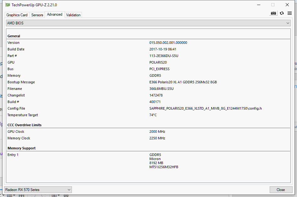 RX570まとめ SOLVED] Rx 570. Monitor works but GPU and MEMORY clocks are