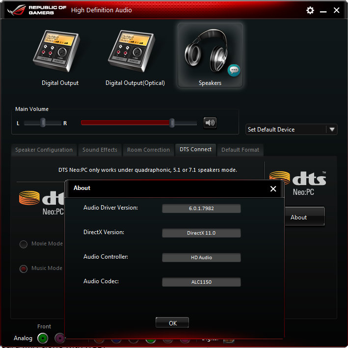 Audio driver for dch. ASUS Audio Realtek Audio. Программа High Definition Audio.