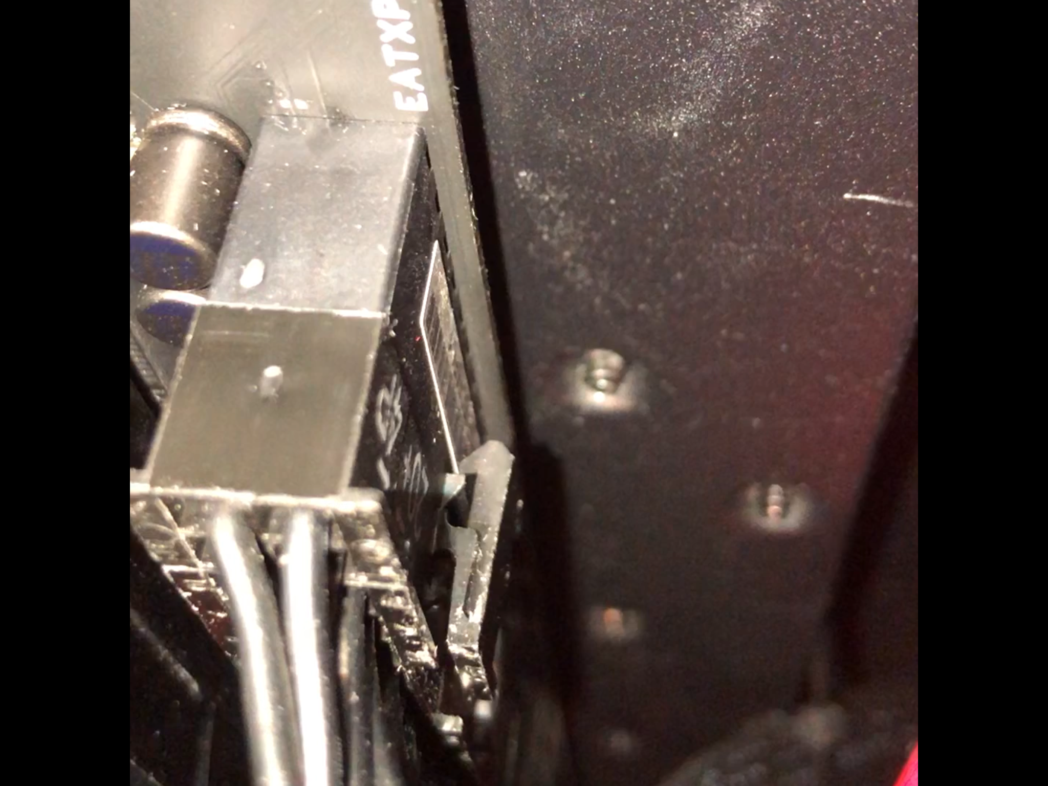 Mickey: The latch on my 24 pin connector  is it latch on properly and am I good to turn on... [​IMG]