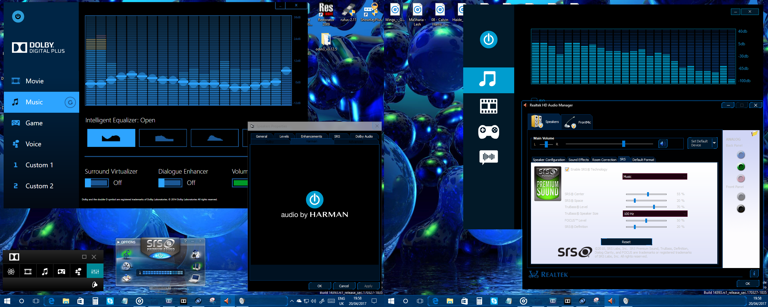 Realtek dch driver. High Definition Audio эквалайзер. Эквалайзер Realtek для Windows 10. Драйвера для звука Dolby.