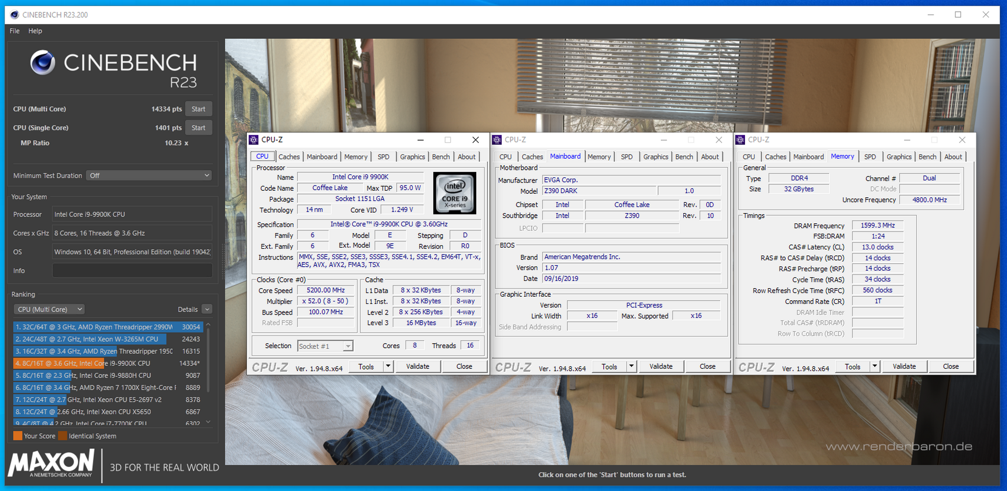 Cinebench R23 9900K EVGA Z390 Dark 5.2GHz HT.png