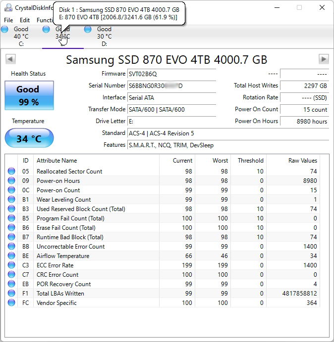 Samsung 870 EVO Beware, certain batches prone failure! | Page 4 TechPowerUp Forums