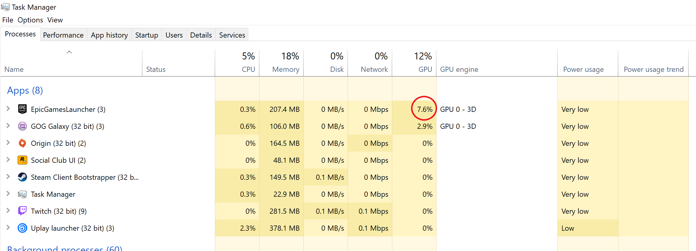 Epic Launcher - Suspiciously High GPU Utilization | TechPowerUp Forums