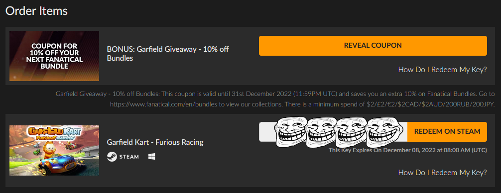 Garfield Cart - Furious Racing.PNG