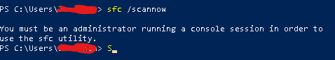 Mickey: How do I become admin in powershell? [​IMG]