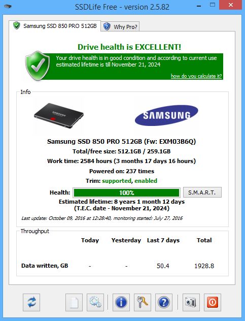 en sælger for meget Opfylde Samsung 850 Pro new firmware | TechPowerUp Forums