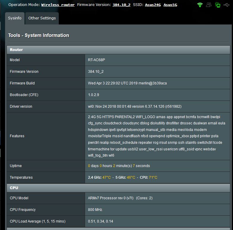 sys info after down clock to 800mhz.JPG