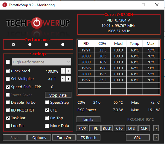 Mickey: i7 8750h not clocking over 1995mhz [​IMG]