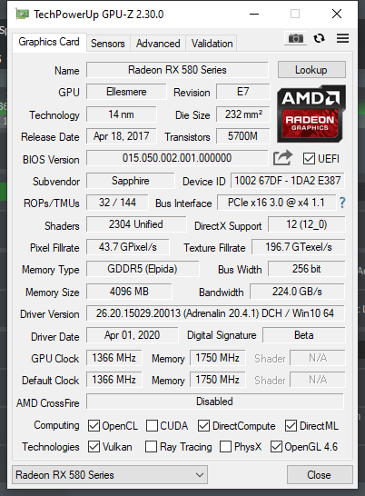 Radeon Rx 580 Very Low Fps Techpowerup Forums