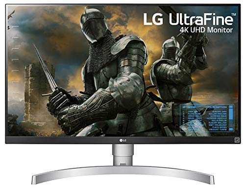 LG 27UK650-W 27 4K UHD IPS Monitor with HDR10 and AMD FreeSync Technology (2018), White/silver