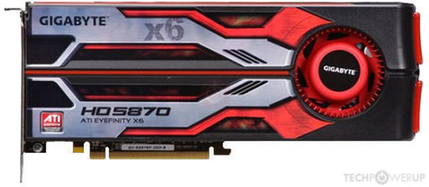 GIGABYTE HD 5870 Eyefinity X6 Image