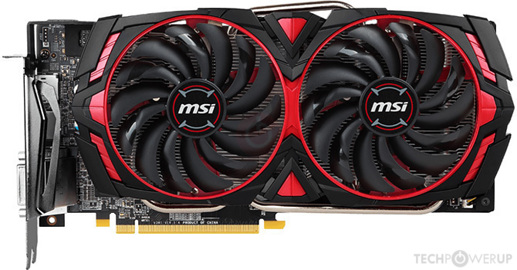 MSI RX 580 ARMOR MK2 OC Image