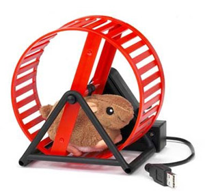 Electric shop hamster wheel