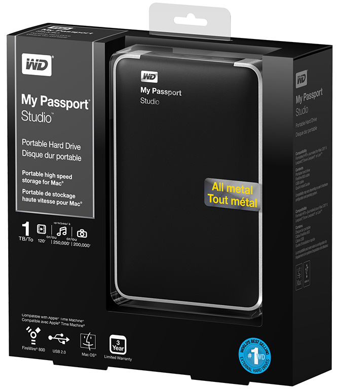 Disque dur interne Western Digital Wd - my passport for mac 4to