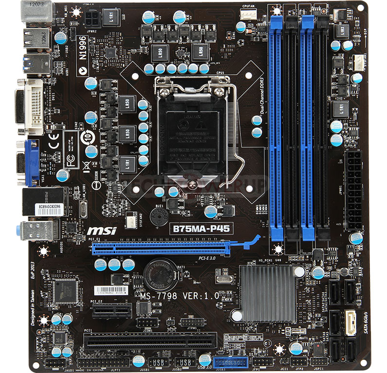 MSI B75MA-P45 Motherboard Detailed | TechPowerUp Forums