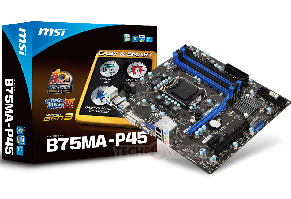 MSI B75MA-P45 Motherboard Detailed | TechPowerUp Forums