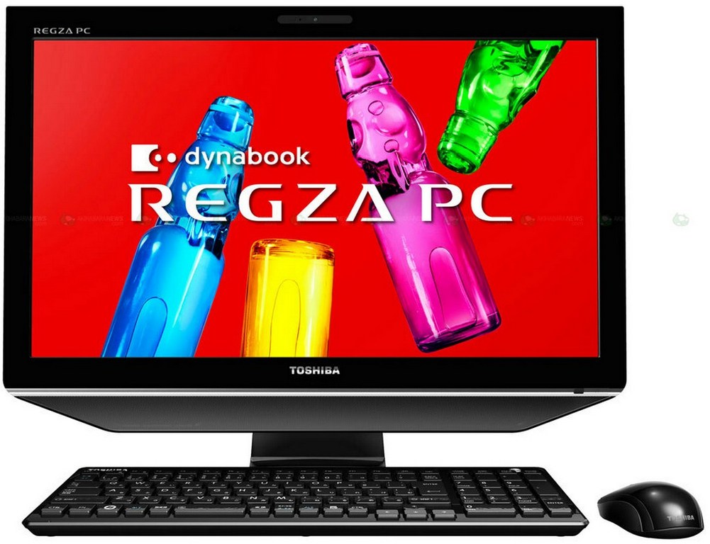 Toshiba dynabook REGZA PC D732 All-in-One Desktop Pictured 