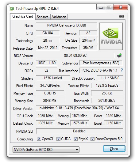 GPU-Z Graphics Card GPU Information Utility