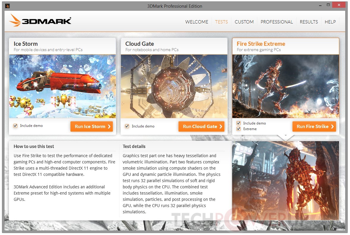 Benchmark 3DMark Fire Strike grátis - Epic Games Store