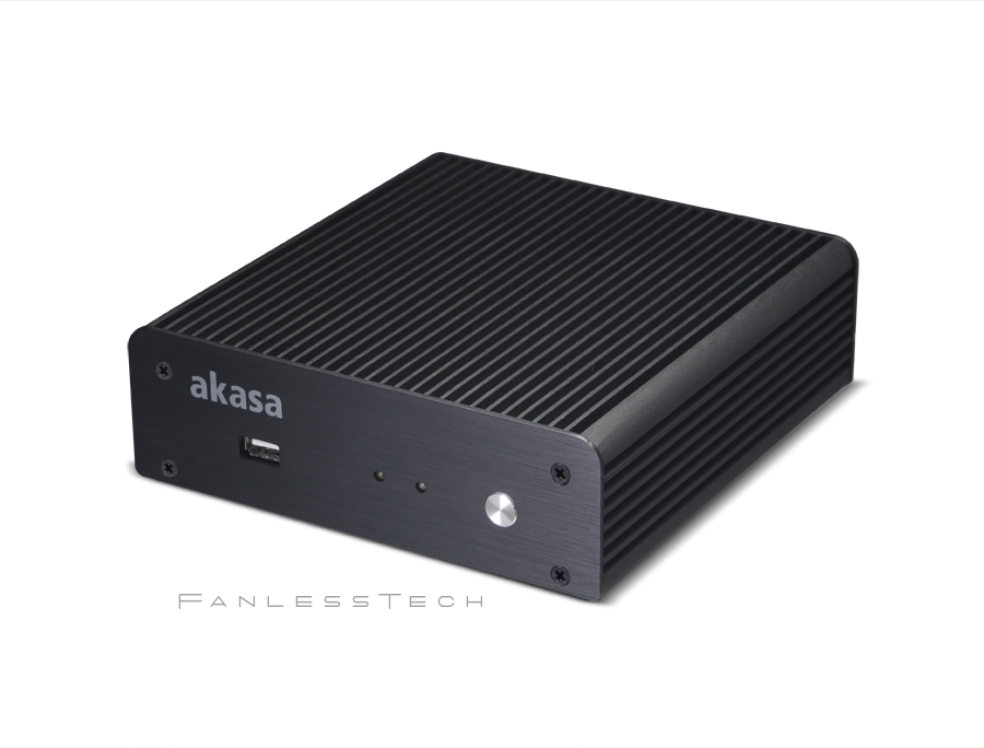Akasa readies pair of fanless pc cases techpowerup for Case itx fanless