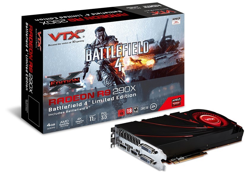 VTX3D Announces Radeon R9 290X X-Edition and Battlefield 4 Edition.