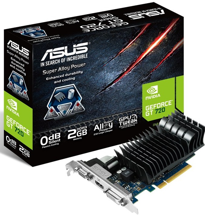 ASUS GeForce GT 720 2GB Graphics Card GT720-2GD3-CSM B&H Photo
