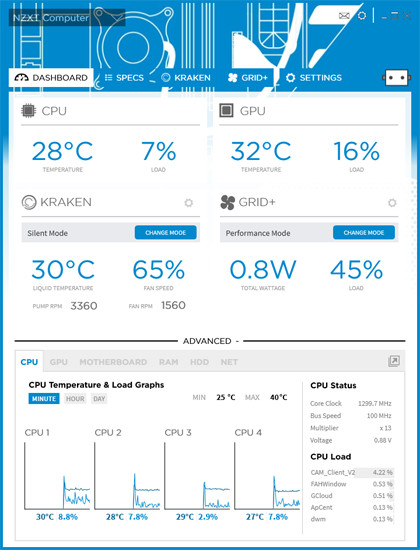 Nzxt Announces Cam 2 0 Monitoring Software Techpowerup