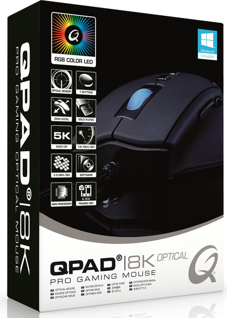 QPAD 8K Pro Gaming Optical Mouse 