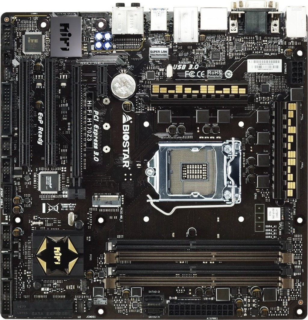 BIOSTAR Announces Hi-Fi H170Z3 Motherboard with DDR4 and DDR3 Combo