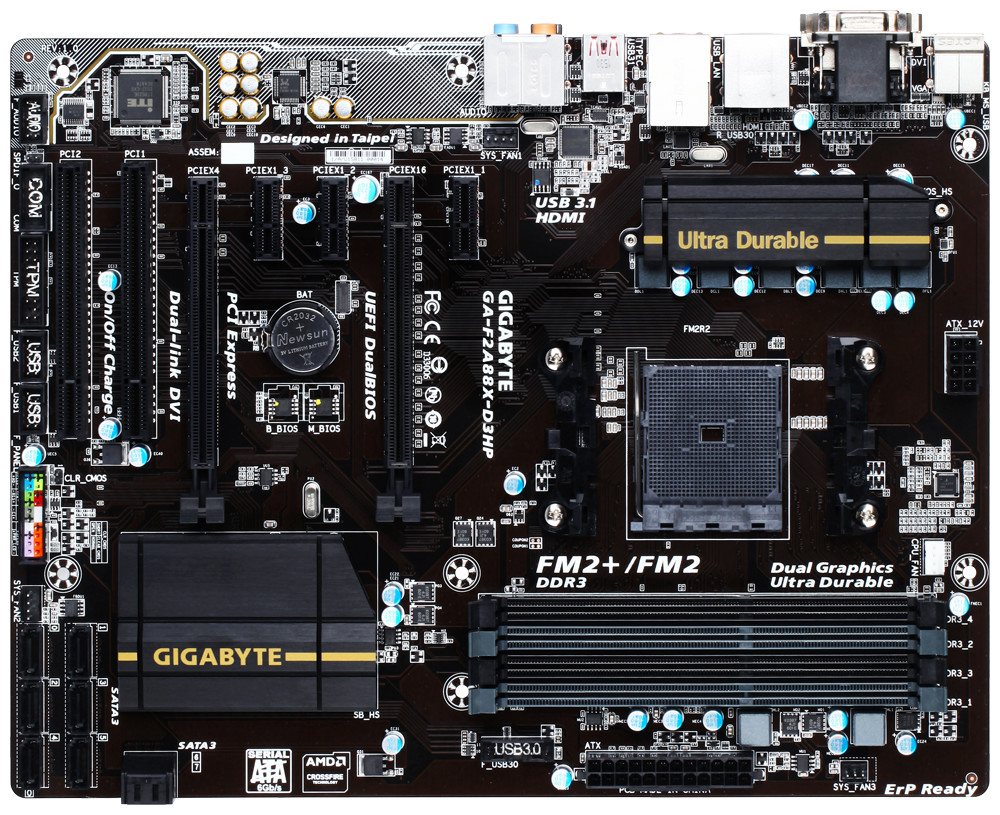 GIGABYTE Intros F2A88X-D3HP Motherboard | TechPowerUp